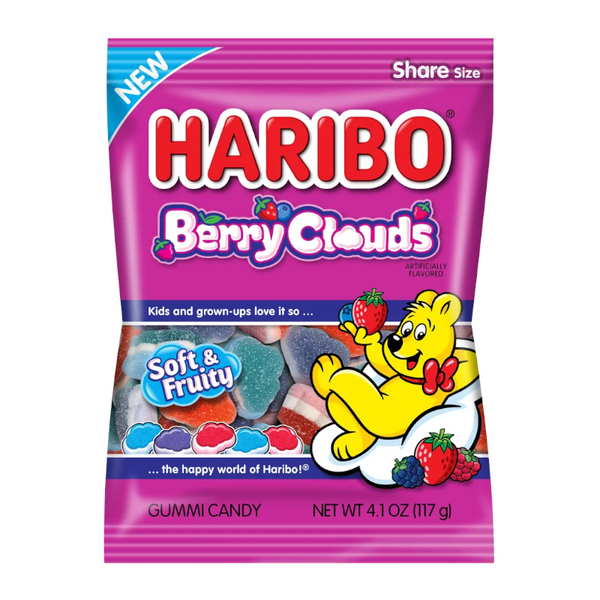 Haribo Berry Clouds Peg Bag (117g)