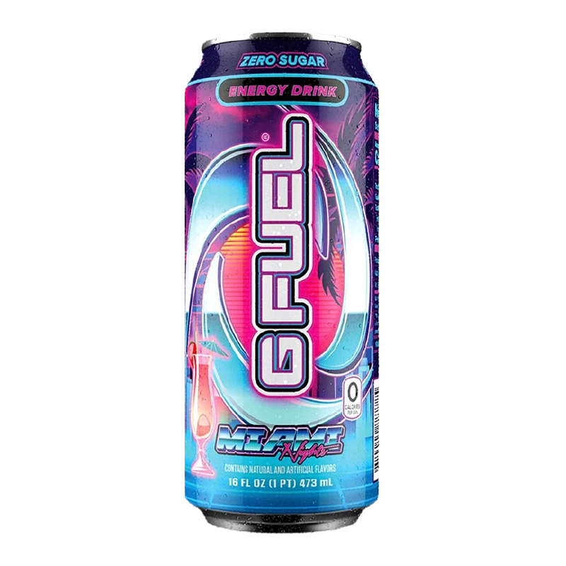 G FUEL Miami Nights (Strawberry Coconut Pineapple Flavour) Energy Drink (473ml)