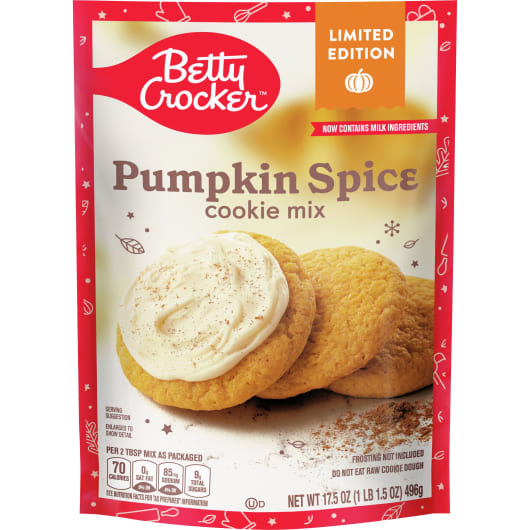 Betty Crocker Pumpkin Spice Cookie Mix (496g)
