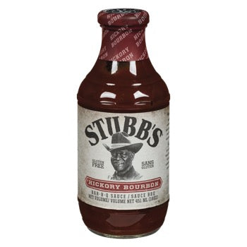 stubbs hickory bourbon bar b q sauce 510g