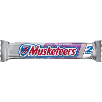 3 musketeers chocolate bar 2 bars 93g