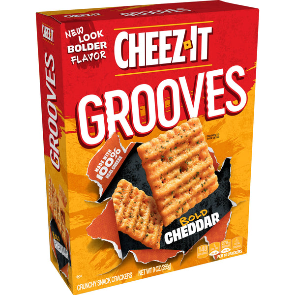 Cheez It Grooves Bold Cheddar Crackers 255g