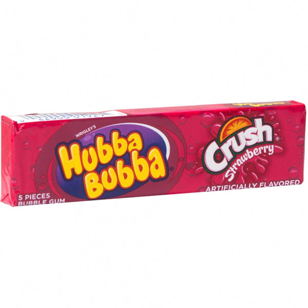 Hubba Bubba Crush Strawberry Bubble Gum 40g