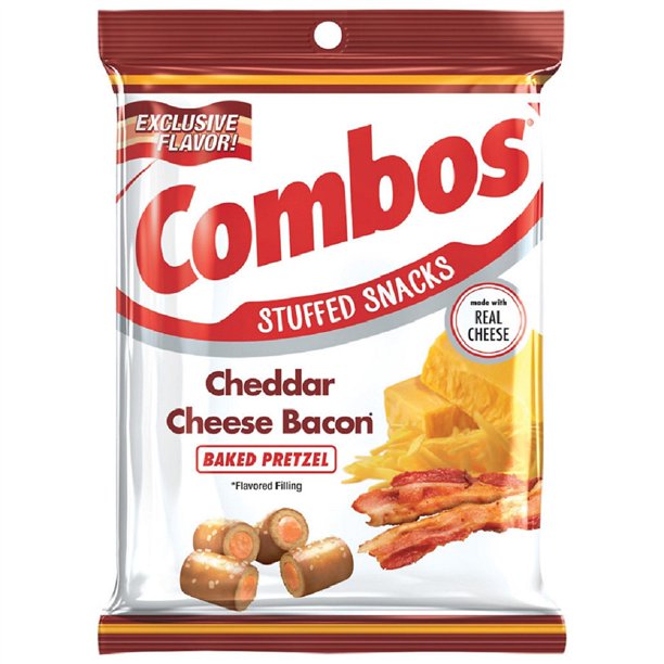 Combos Cheddar Cheese Bacon Baked Pretzel Snack