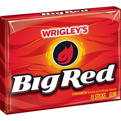 Wrigley's Big Red Cinnamon Gum- 15 Sticks (50g)