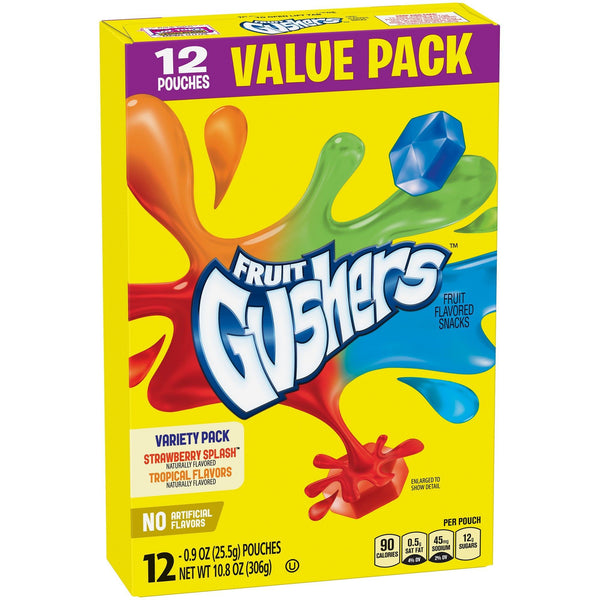 Fruit Gushers Value Pack -12 Pouches (272g)