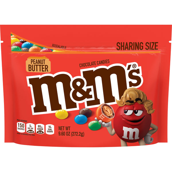 m&ms peanut butter sharing size pouch 272g