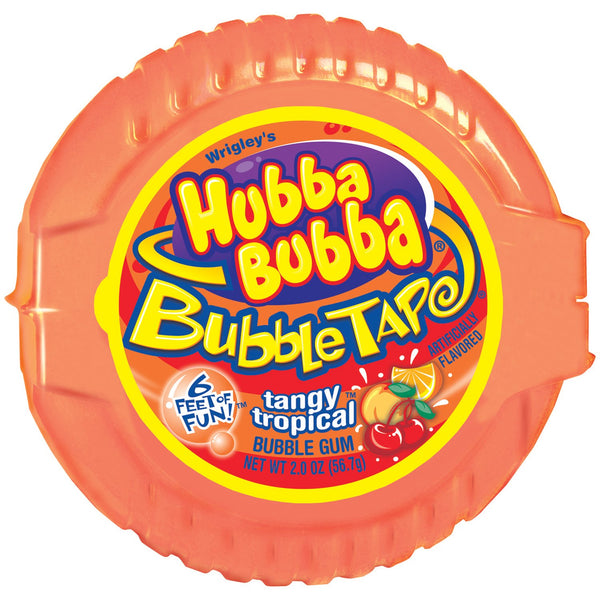Hubba Bubba Bubble Tape Tangy Tropical Bubble Gum 56.7g