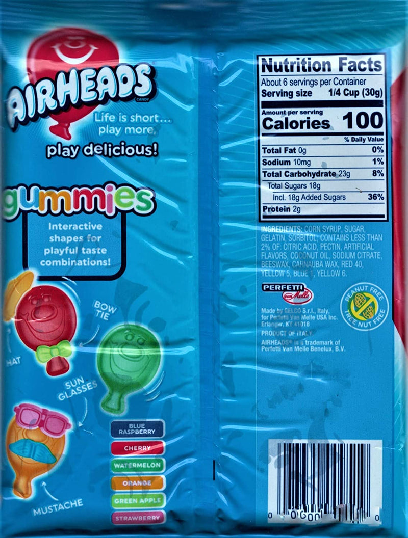 Airheads Gummies Peg Bag (108g)