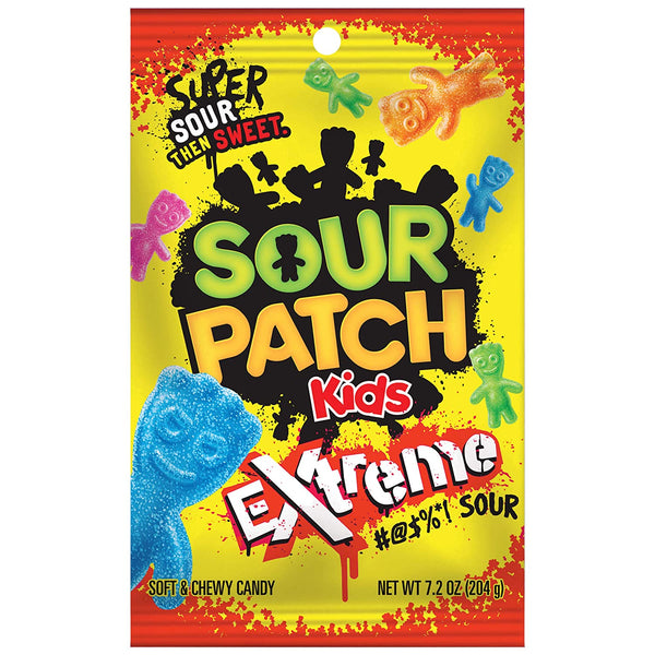 sour patch kids extreme peg bag 204g