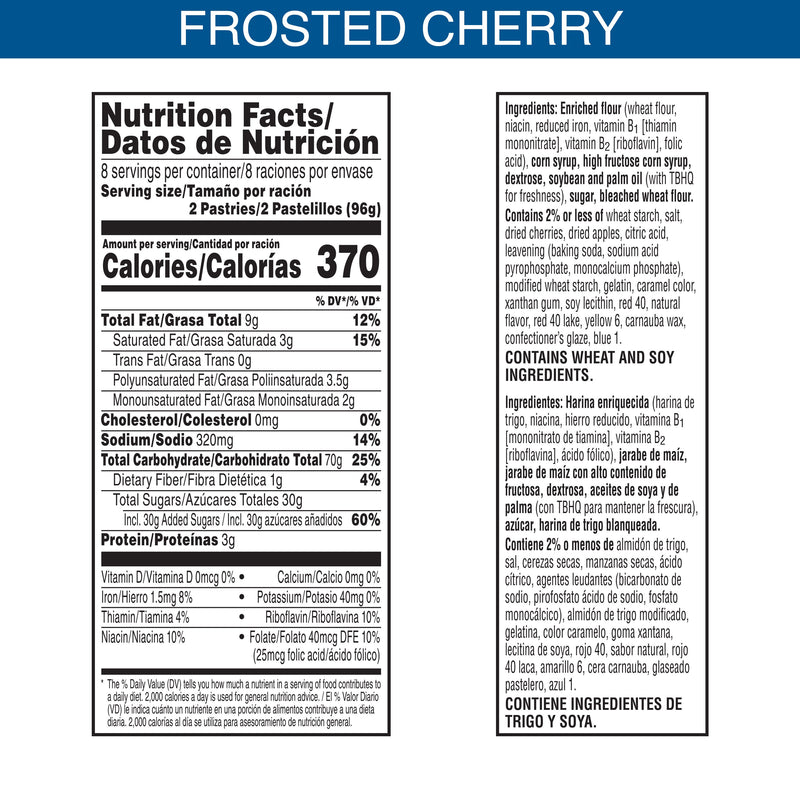 Pop Tarts Frosted Cherry- 8 Pack (384g)