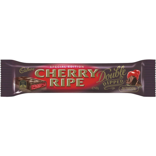 Cadbury Cherry Ripe Double Dipped Australian Chocolate Bar 47g