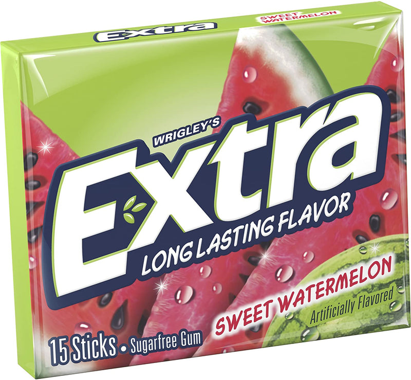 Wrigleys Extra Sweet Watermelon Sugarfree Gum 50g 