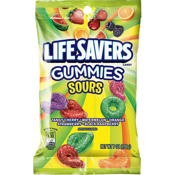 Lifesavers Gummies Sours Peg Bag 198g