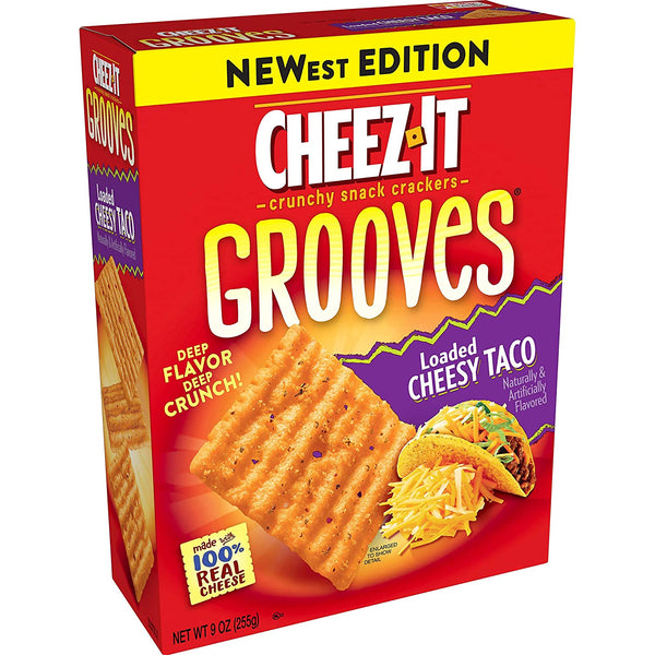 Cheez It Grooves Loaded Cheesy Taco Crackers 255g