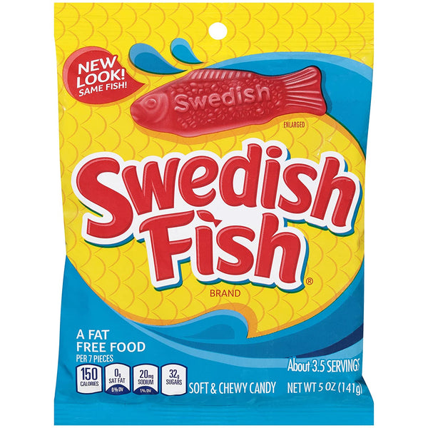 Swedish fish red peg bag 141g