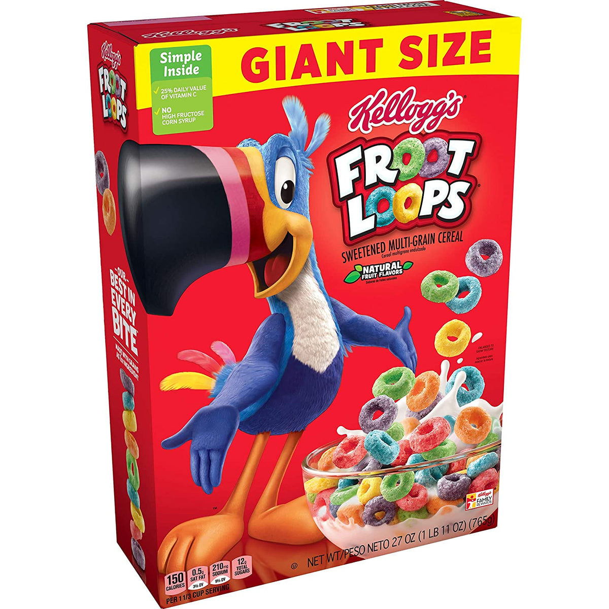 Kellogg's Froot Loops Giant Size (765g)
