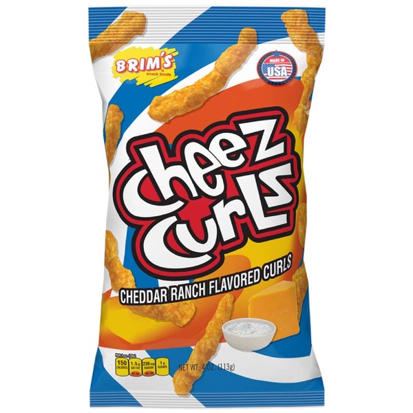 Brim's Cheez Curls Cheddar Ranch Flavour (113g)