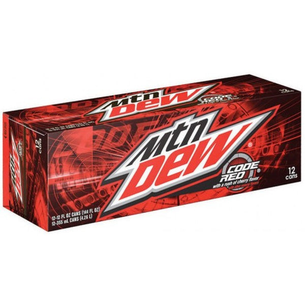 Mountain Dew code red 12 pack 