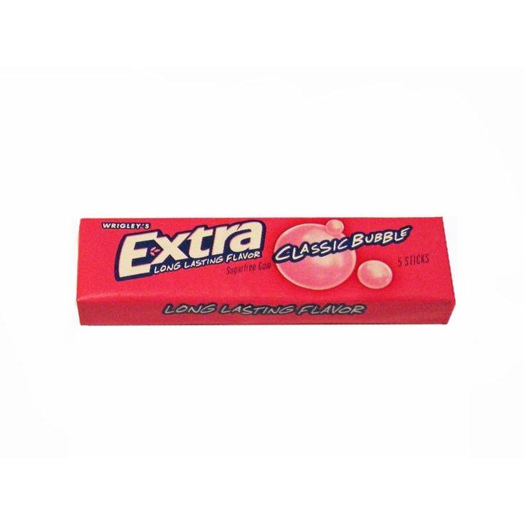 Extra Classic Bubble Gum- 5 Sticks (16g)