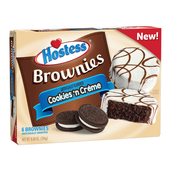 Hostess Cookies 'n Crème Brownies 6 Pack (246g)