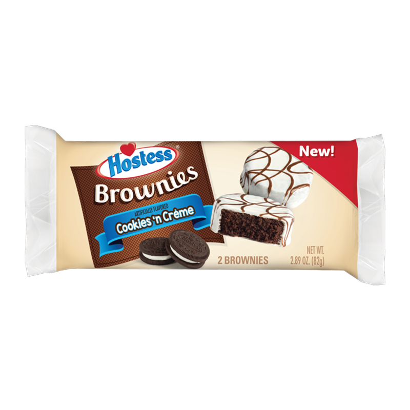 Hostess Cookies 'N Creme Brownie Twin Pack (82g)