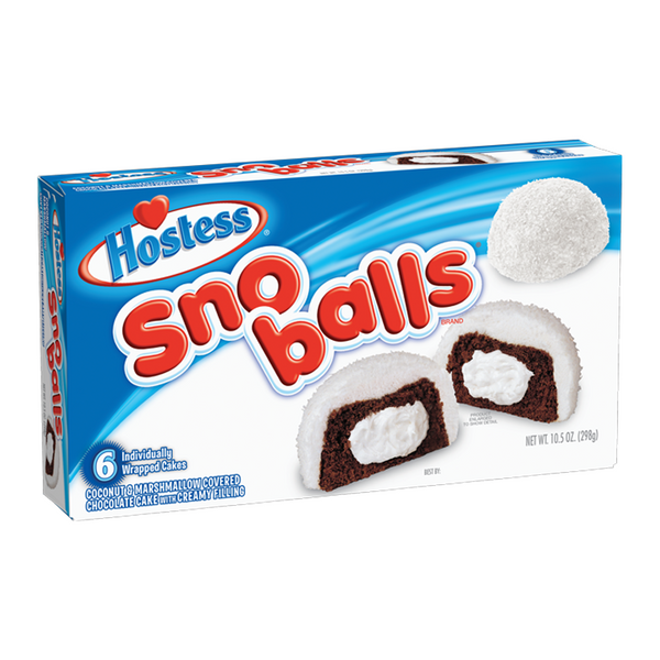 Hostess Sno Balls 6 Pack Box 298g