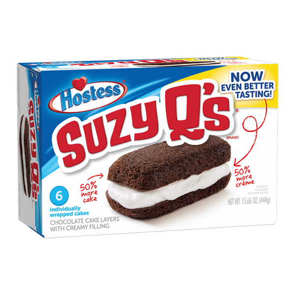 Hostess Suzy Qs 6 Pack Box 444g