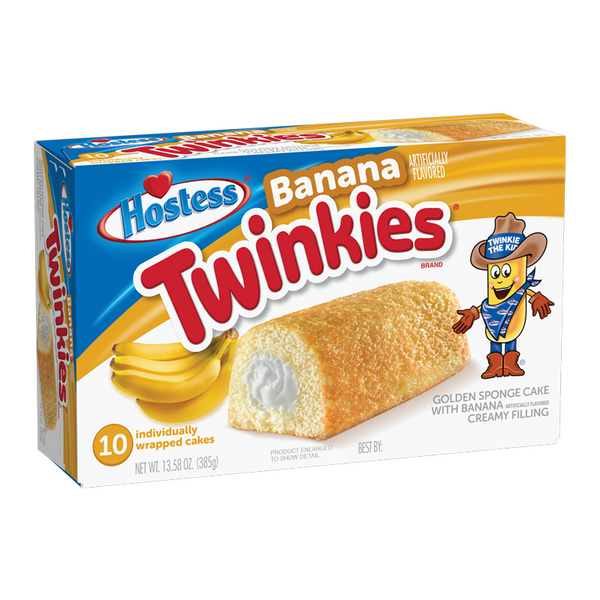 Hostess Banana Twinkies 10 Pack Box 385g