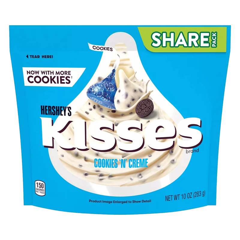 Hersheys Kisses Cookies And Creme Share Pack 283g