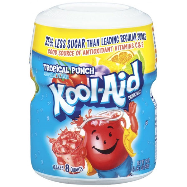 Kool Aid Tropical Punch Drink Mix Tub 538g