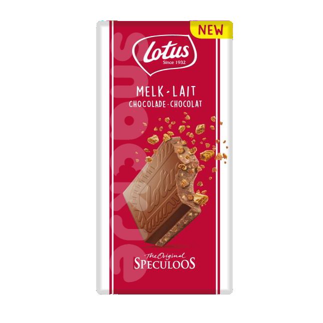 Lotus Milk Chocolate With Speculoos Pieces 180g