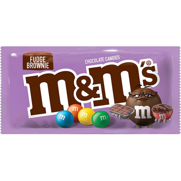 m and ms fudge brownie 40g