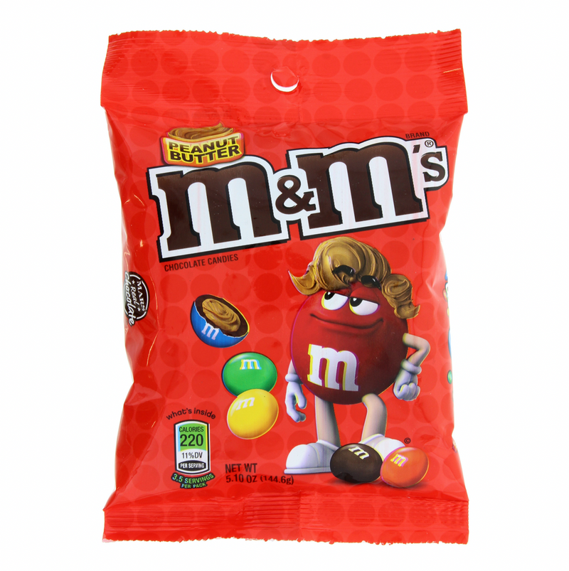 m&ms peanut butter peg bag 144.6g