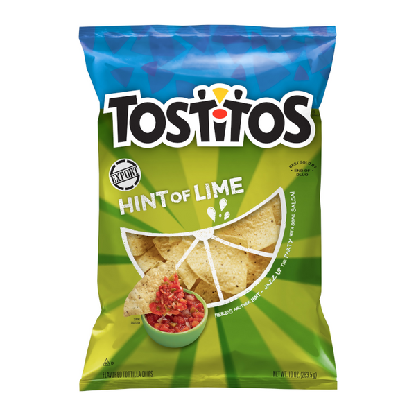 tostitos hint of lime tortilla chips 283.5g