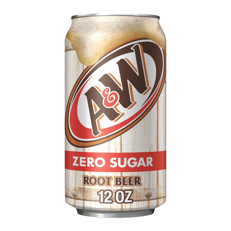 A&W Zero Sugar Root Beer (355ml) - AmericanCandyCo