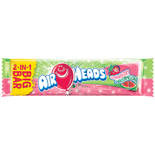airheads strawberry and watermelon big bar 42g