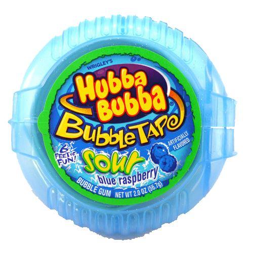 Hubba Bubba Bubble Tape Sour Blue Raspberry Bubble Gum 56.7g
