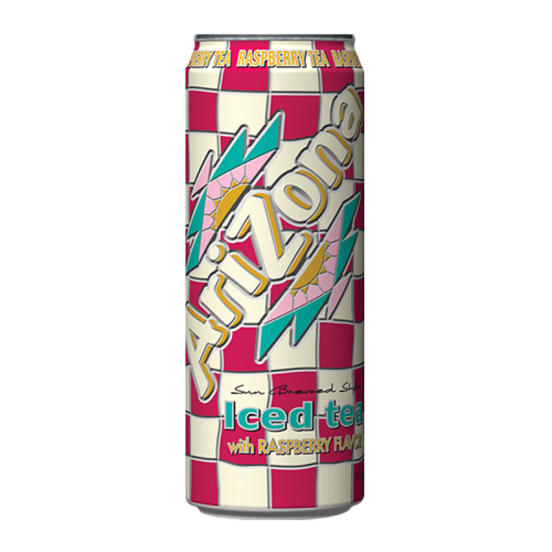 arizona raspberry iced tea can 695ml