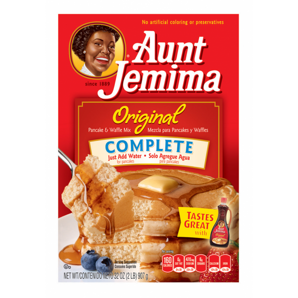 aunt jemima original complete pancake and waffle mix 907g