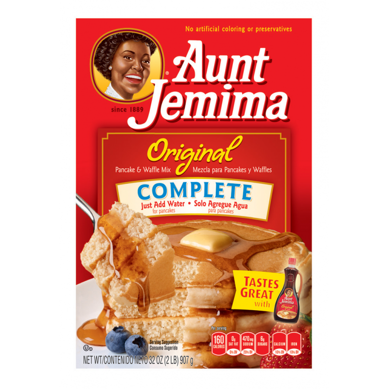 aunt jemima original complete pancake and waffle mix 907g