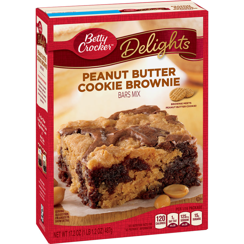 Betty Crocker Peanut Butter Cookie Brownie Bars Mix
