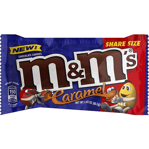 m and m caramel share size 80.2g 