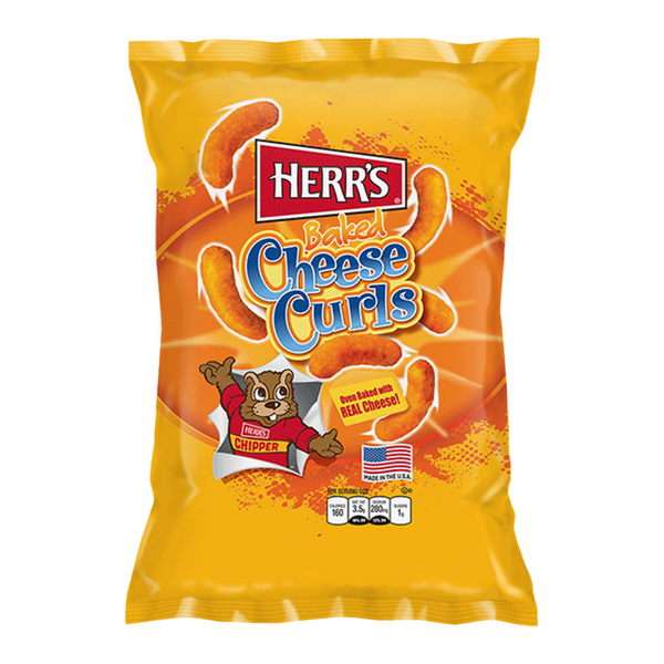 Herrs Baked Cheese Curls Bag 198g