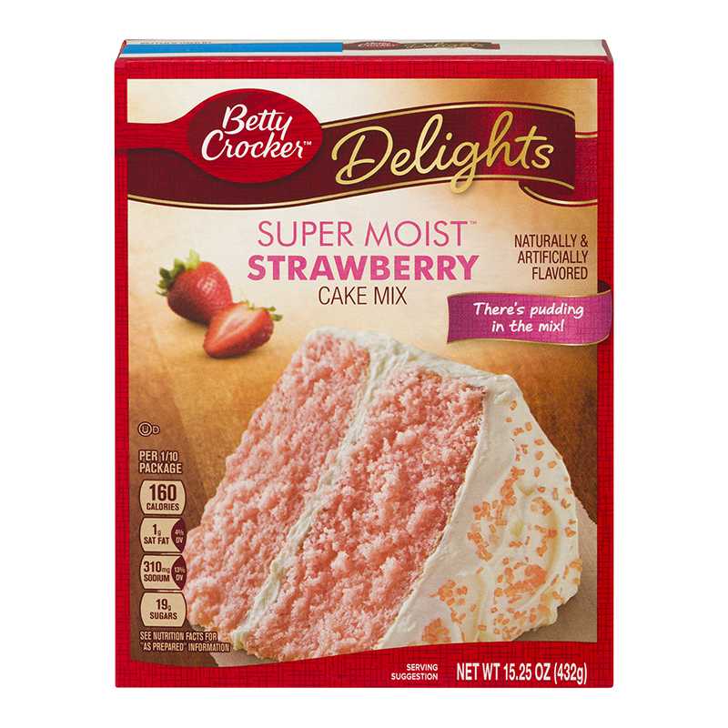Betty Crocker Delights Super Moist Strawberry Cake Mix 432g