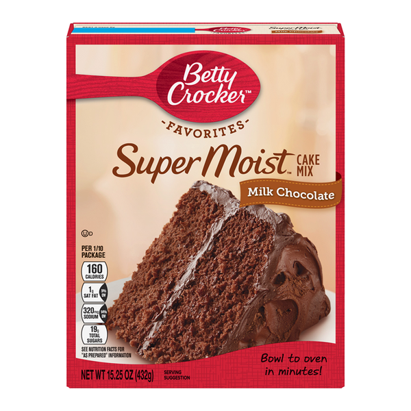Betty Crocker Super Moist Milk Chocolate Cake Mix