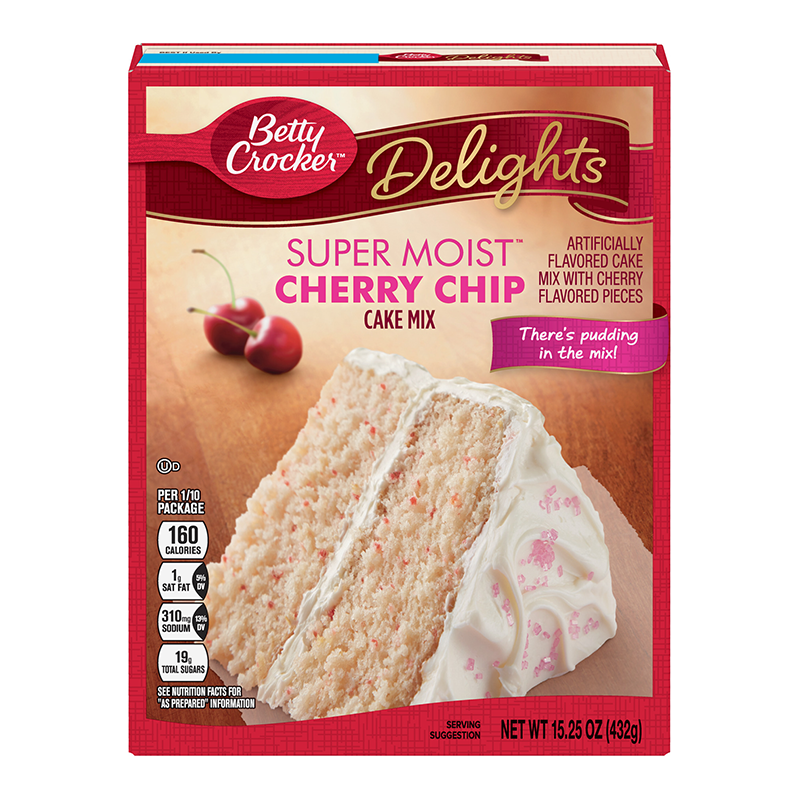Betty Crocker super moist cherry chip cake mix 432g