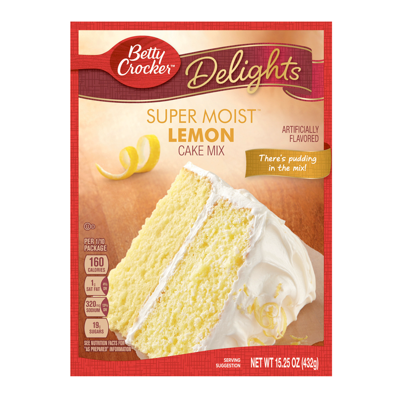 Betty Crocker super moist lemon cake mix 432g