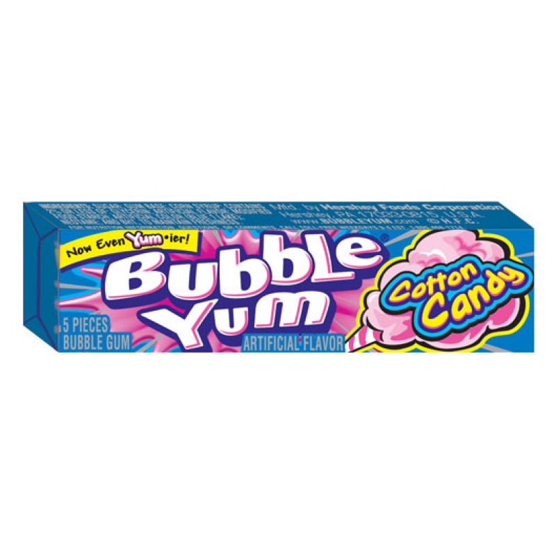 Bubble Yum Cotton Candy Bubblegum 5 piece (39.6g)