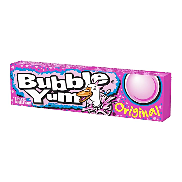 Bubble Yum Original 5 Piece Bubble Gum 